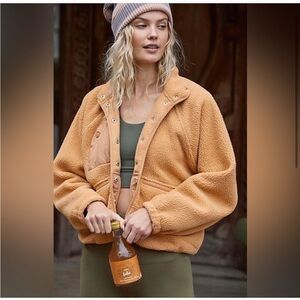 Free people hit the slopes fleece jacket sz XS